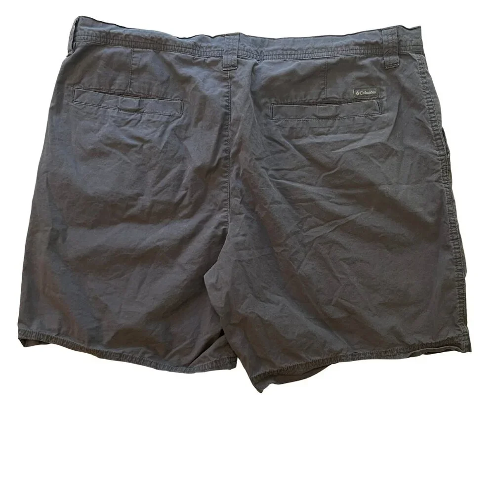Columbia Men’s 38Wx8L Dark Gray Chino Shorts Outdoors‎ Fishing Hiking Camping